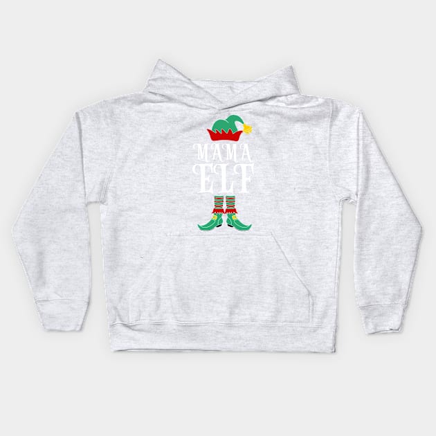 Mama elf family matching Christmas Kids Hoodie by Giggias